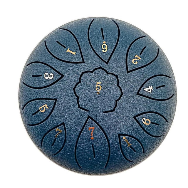 Steel Tongue Drum 6 Inch 6 Notes in G Tone, Portable Hand Pan for Meditation, Yoga, and Music, Includes Carry Bag, Drumsticks, Tutorial, Easy to Learn