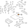 thumbnail image 3 of 2X Interior Rear Trunk Mat Handle For- X5 E70 X6 E71 51479120283 Trunk Floor Carpet Handle, 3 of 5