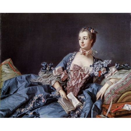 Framed Art for Your Wall Boucher, FranÃ§ois - Portrait of Madame de Pompadour [1] 10 x 13 (Best Product For Pompadour)