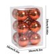 thumbnail image 2 of Fiudx Decoraciones Navideñas Interiores Bola De Navidad Decoración Navideña Colgante De Árbol De Navidad Naranja Anillo De Navidad Colgante De oro Y Café, 2 of 2