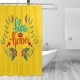 thumbnail image 2 of Rateoe Bless This Home Shower Curtain - Fancy Bathroom Shower Curtain Sets - Waterproof Shower Curtain with Hooks with 12 Plastic Hooks 72x72 Inches, 2 of 5