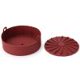 thumbnail image 1 of Wdftyju Freidora de aire resistente al calor, sartén de silicona para parrilla, olla de cesta gruesa para hornear en la cocina Wdftyju 6ws0qu1fq8ct1at5, 1 of 9