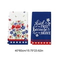 thumbnail image 2 of EGNMCR 2PC Independence Day Themed Kitchen Dishes Towels/Hand Towels Highly Absorbent Patriotic Decorative Dishes Towels For Home Suitable For Cooking And Baking Polyester fiber towels, 2 of 5