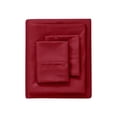 thumbnail image 3 of LDC Lux Decor Collection 4-Piece 1800 Thread Count Burgundy Microfiber Bed Sheet Set, Queen – Deep Pocket, Fade Resistant, 3 of 10