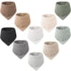 thumbnail image 1 of Baberos Konssy Muslin para bebés, paquete de 10 unidades, 100% algodón, unisex, 0-36 meses, 1 of 7