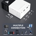 thumbnail image 3 of Proyector portátil KHQ Mini 170ml 1080P WiFi con altavoz negro, 3 of 6
