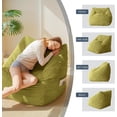 thumbnail image 4 of Leumius Bean Bag Sofa,Bean Bag Chair with Tufted Soft Stuffed Filling,Lazy Sofa BeanBag Chairs with Memory Foam for Dorm, Apartment, Living Room,Green, 4 of 5