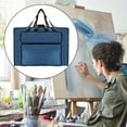 thumbnail image 6 of Art Portfolio Case Art Supplies Multifunction with Outer Pockets Drawing Painting Board Storage for Outdoor Blue Large, 6 of 8