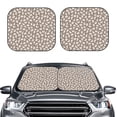 thumbnail image 2 of Goofa Cute Rabbit Pattern 2 Piece Car Windshield Sun Shade Foldable | Front Windshield Shade for Sun, Heat and UV Rays | Sunshade for Car Front Window-Large, 2 of 7