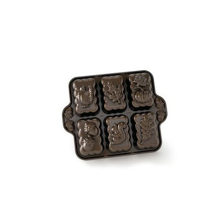 Harvest Mini Pendant - Nordic Ware Harvest Mini Loaf Pan, Cast Aluminum, Lifetime Warranty, 1.66 lbs, 5 Cup, 11.38