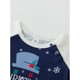 thumbnail image 3 of Family Christmas Pajamas Matching Sets Snowman Snowflakes Pattern Christmas Family Matching Outfits, 3 of 9