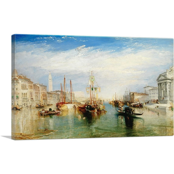 ARTCANVAS The Grand Canal Venice 1835 Canvas Art Print by J. M. W. Turner - Size: 26" x 18" (0.75" Deep)