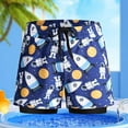 thumbnail image 4 of Boys Swim Trunks with Boxer Brief Liner Compression Swimming Shorts Stretchy UPF Quick Dry Swimsuit, 4 of 8