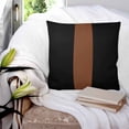 thumbnail image 3 of 20x20 Pillow Covers Set of 2, Black Brown Throw Pillow Covers Decorative Couch Cushion Case, Contemporary Boho Modern Art Microfiber Square Pillowcases for Bedroom Car Living Room, 3 of 7