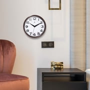 Infinity Instruments Metro Brown Modern Analog Display 9-inch Wall Clock