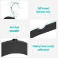 thumbnail image 3 of Premium Velvet Hangers 30 Pack - Space-Saving Closet Organizer for Clothes, Non-Slip Flocked Design, Ideal for Shirts and Coats (Black), 3 of 14