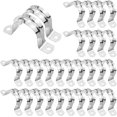 thumbnail image 1 of Vallaes 30PCS M40 Rigid Pipe Strap 1-1/2 Inch Two Hole Strap U Bracket Stainless Steel, 1 of 1