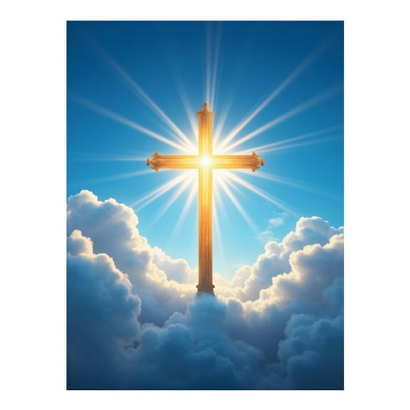 Diamond Art Kits for Adults - 5d Cross Sunshine Clouds Sky Serenity Diamond Painting for Adults, Diamond Art for Adults Beginners, Diamond Painting Kits for Adults for Home Wall Decor