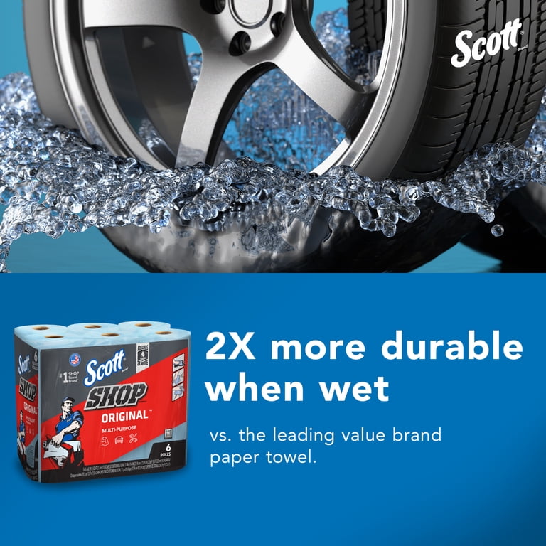 Scott, Shop Towels Original, Blue, 55 Towels per Roll - Walmart.com