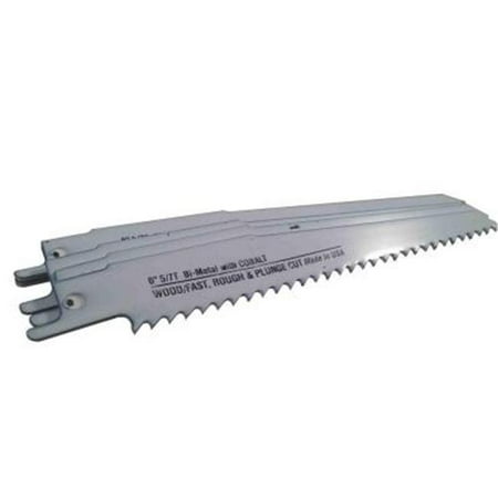 

Disston 6481-5T Blu-Mol 6 In. 5-7 Tpi Wood Cutting Bi-Metal Reciprocating Saw Blade- 5 Pack