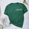 thumbnail image 5 of WREESH Womens Fashion T-Shirts Summer Comfortable Round Neck Printing Short Sleeve Tops Blouse T-Shirt Pullover Green, 5 of 6
