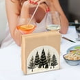 thumbnail image 3 of Yayeee Napkin Holder for Table Kitchen Paper Tissue Organization, Hand Drawn Christmas Trees, 3 of 8