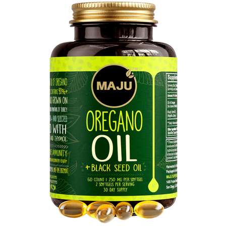 Maju Superfoods Oregano Oil Softgels, 60 Count