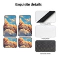 thumbnail image 4 of Fuzoiu Cloud Sleeping Cat Print Carpet Floor Mats for Car,Car Foot Mat Set,Universal Fit 4 Piece Mat Pad Set,Fits Most Cars Trucks Vans Sedans SUV Auto Carpet Mat Se, 4 of 7