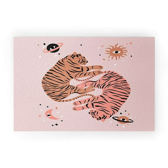 Society6 Anneamanda sleeping tigers 30" x 20" Welcome Mat