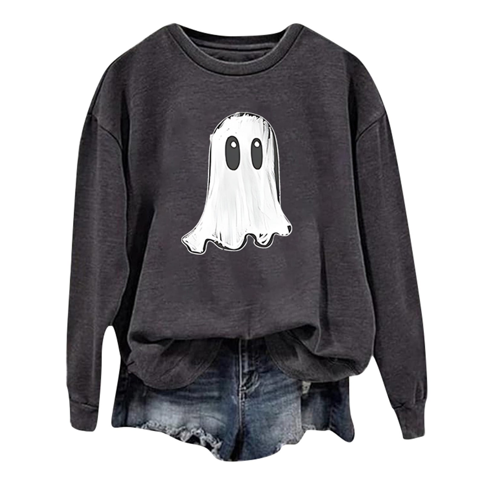 Sweat à Capuche D'Halloween Léger Pour Femme Avec Joli Imprimé