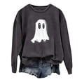 thumbnail image 1 of Arlun,Halloween Chandails en Molleton Citrouille 2025 Mode Automne Femmes Grande Taille Chandails à Lettres Imprimées Hauts Coupe Ample Confortable Col Rond Manches Longues Manteau Hauts Sans Capuche Gris2 S, 1 of 3