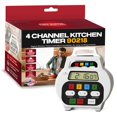 thumbnail image 1 of Chef Master 4-Channel Digital Kitchen Timer &ndash; Timer for Cooking, Baking & Grilling &ndash; LED Display Clock with Independent Countdown Functio, 1 of 7