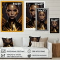 thumbnail image 4 of Designart Sensual Liquid Gold Woman I Framed Wall Art, 4 of 5