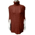 thumbnail image 5 of IMENGL Robe Chandail à Manches Longues Grande Taille, Rouge TG, Taille m-2TG, 5 of 5