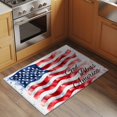 thumbnail image 3 of Rectangle Area Rug 2x3ft, Independence Day USA Flag God Bless Non-Shedding Washable Area Rug, Stars and Stripes Non Slip Low-Profile Rugs for Living Room, Bedroom Dining Room, 3 of 9