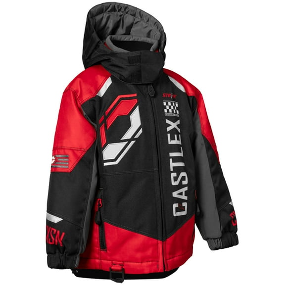 Castle X Strike G5 Toddler Snow Jacket Red/Black/Silver 2T