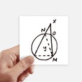 thumbnail image 1 of Trigonometric Mathematics Vector Illustration Sticker Square Waterproof Stickers Wallpaper Car Decal, 1 of 1
