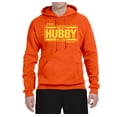 thumbnail image 2 of Wild Bobby,The Best Hubby in The Galaxy, Father's Day, Unisex Graphic Hoodie Sweatshirt, Orange, 3XL, 2 of 3