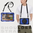 thumbnail image 7 of Case for Samsung Galaxy Tab S6 Lite 10.4 inch 2024/2022/2020, 360 Rotating Stand Handle Pencil Holder Shoulder Strap Heavy Duty Shockproof Cover, Dark Blue PC, 7 of 7