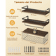 thumbnail image 4 of Repisas Flotantes Labg  Madera Modernas Estantes Baño Marron Oscuro, 4 of 5