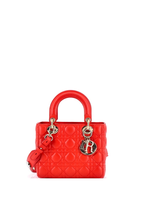 Pre-Owned My Lady Dior Bag Cannage Quilt Lambskin By Rebag