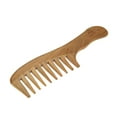 thumbnail image 6 of Anself 7.5" Natural Green Sandalwood Wide Tooth Handcrafted Hair Comb, Brown, 6 of 6