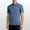 #421-Sky Blue, variant on Ceisia Men's Short Sleeve Cool Touch Polo Shirt Solid Color Casual Relaxed Fit Ice Silk Seamless Breathable Stretch Button Collared Top Gifts for Father Green 1X