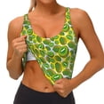 thumbnail image 4 of Lsque Kiwi Fruits Summer Printed Women'S Sports Bra, Compression, Moisture Wicking, High-Impact Sports Bra For Women,Supportive sports bra-Medium, 4 of 9
