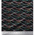 thumbnail image 1 of Soimoi Black Cotton Voile Fabric Celebration Flags Party Print Fabric by the Yard 56 Inch Wide, 1 of 3