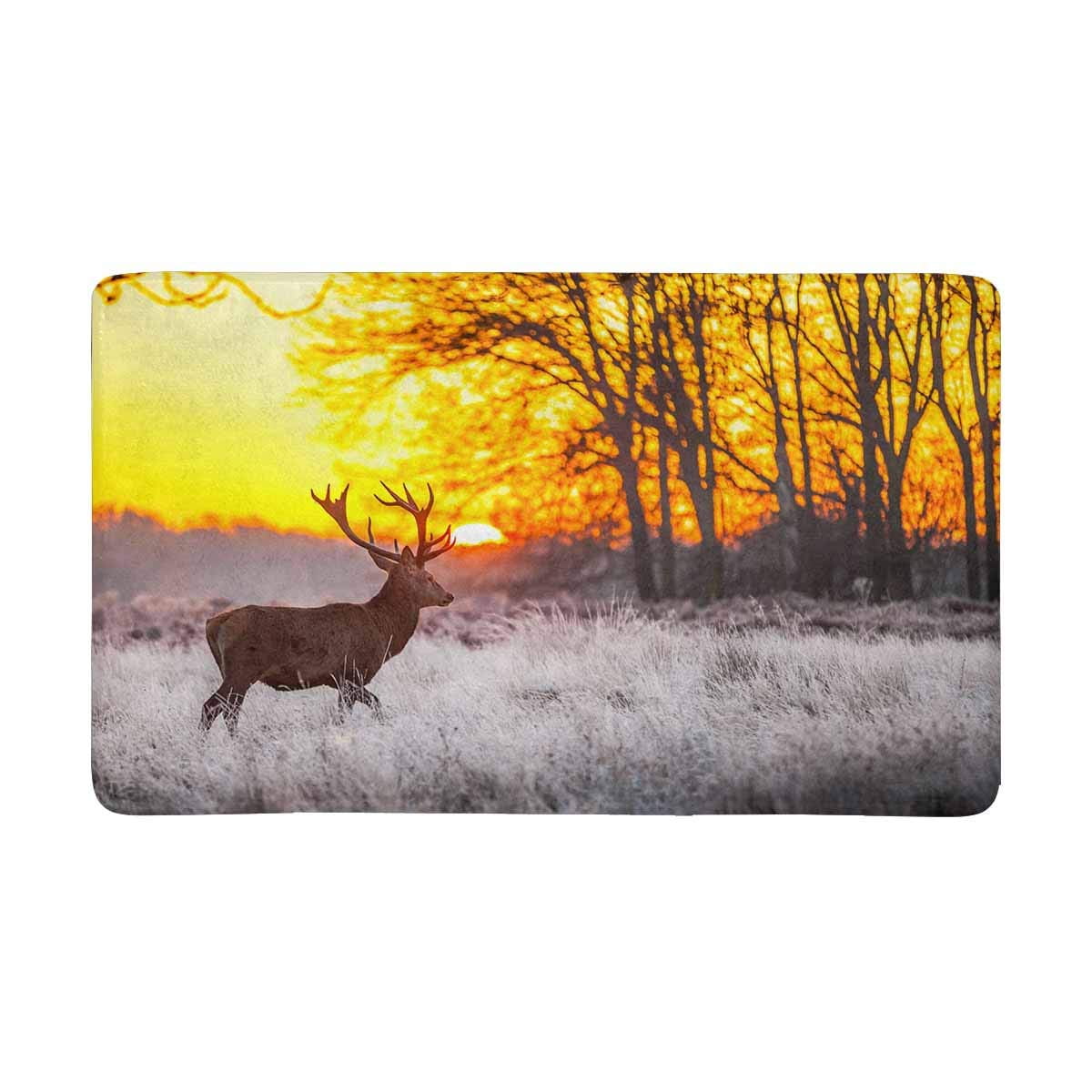 POP Red Deer Forest Doormat Entrance Mat Floor Rug Indoor Door Mats