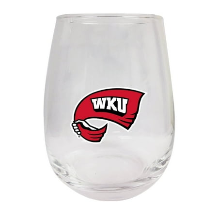 

R and R Imports Western Kentucky Hilltoppers 9 oz Stemless Wine Glass