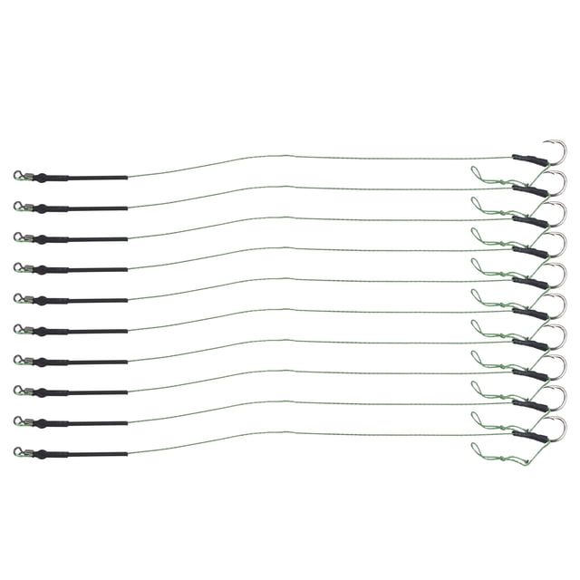 Fishing Hair Rigs, Sharpness Metal Fishing Hook Rigs 5 Set Accessory for Floating Fishing for Outdoor Fishing 7#,8#,9#,10#