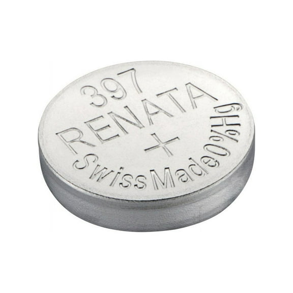 Renata Watch Battery Swiss Made Renata 397 or SR726SW Or AG2 1.5V (1 Battery, 397 or SR 726 SW)