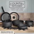 thumbnail image 2 of Juego de utensilios de cocina Country Kitchen con mango extraíble, juego de ollas y sartenes aptos para horno y vehículos recreativos, negro, original, 2 of 5